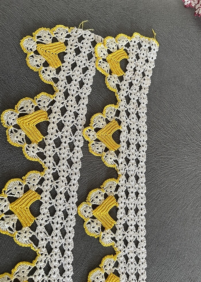 El örmesi tığ havlu kenarı - Görsel 2