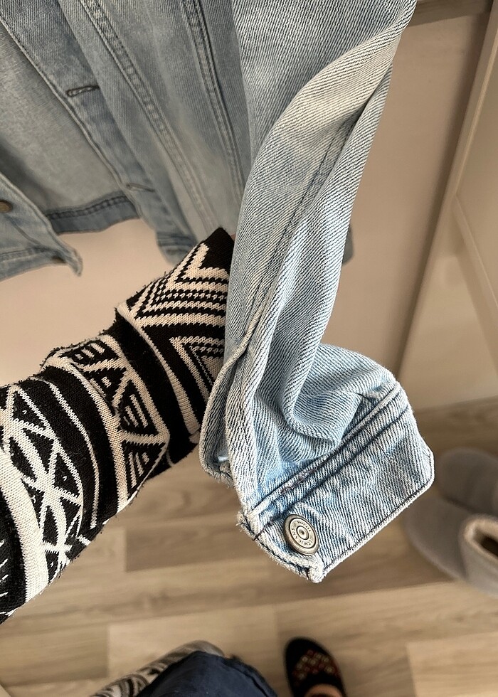 Mavi kot ceket - Görsel 3