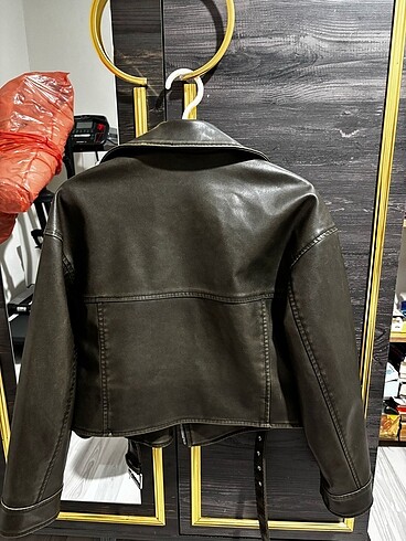 xs Beden Deri biker ceket
