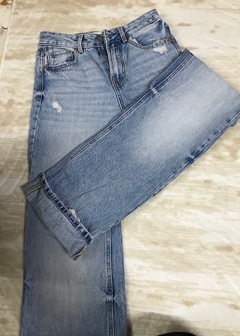 Stradivaruis 
Rahat Kesim Midi Kadın Jean Pantolon - Görsel 2