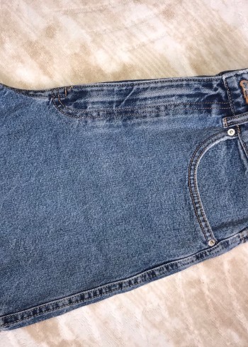 Zara Midi Denim Şort - Görsel 4