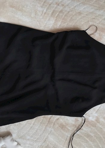 Zara Siyah Minimalist Kolsuz Mini Elbise - Görsel 2