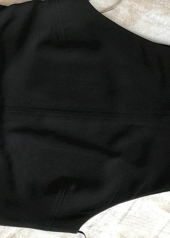 Zara Siyah Minimalist Kolsuz Mini Elbise - Görsel 4