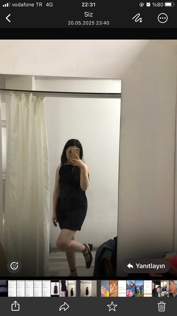 Zara Siyah Minimalist Kolsuz Mini Elbise - Görsel 5