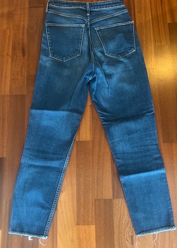 s Beden mavi Renk Kadın Mavi Denim Normal Boy Kot Pantolon