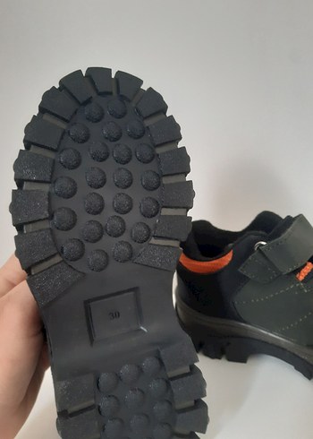 Gri Erkek Çocuk Spor Botları Velcro - Görsel 2