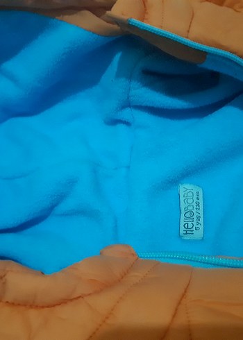 Turuncu Kapüşonlu Erkek Çocuk Mont - Görsel 2