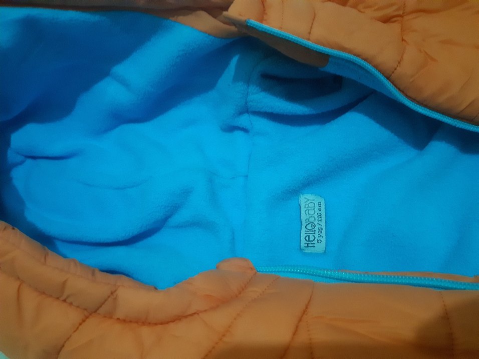 Turuncu Kapüşonlu Erkek Çocuk Mont - Görsel 2