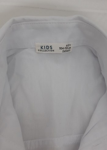 Kız Çocuk Mavi Pamuklu Uzun Kollu Gömlek - Görsel 3