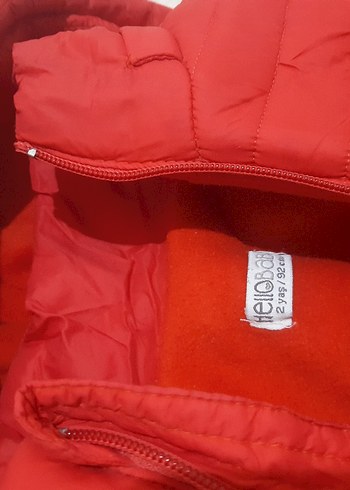 Kapüşonlu Kırmızı Erkek Çocuk Mont - Görsel 2