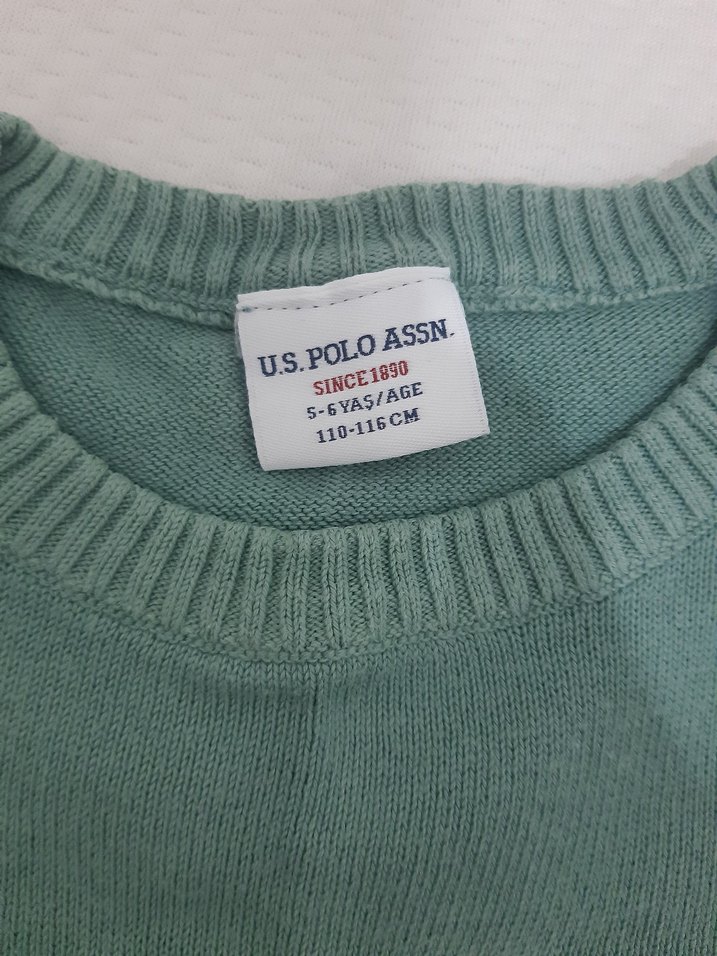 Çizgili Renkli Erkek Kazak us polo 5-6yaş - Görsel 2