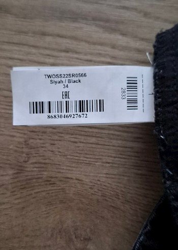 SİYAH DENİM KOT ŞORT - Görsel 4