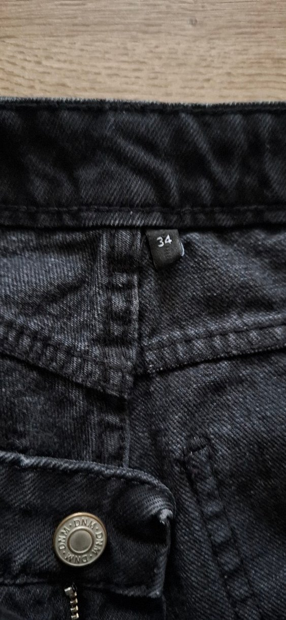 SİYAH DENİM KOT ŞORT - Görsel 3