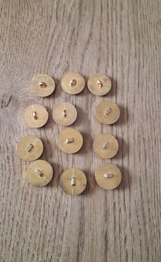 12 ADET ASLANBAŞ GOLD DÜĞME - Görsel 3