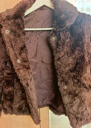 Zara Kız Çocuk Suni Kürk Ceket - Görsel 4