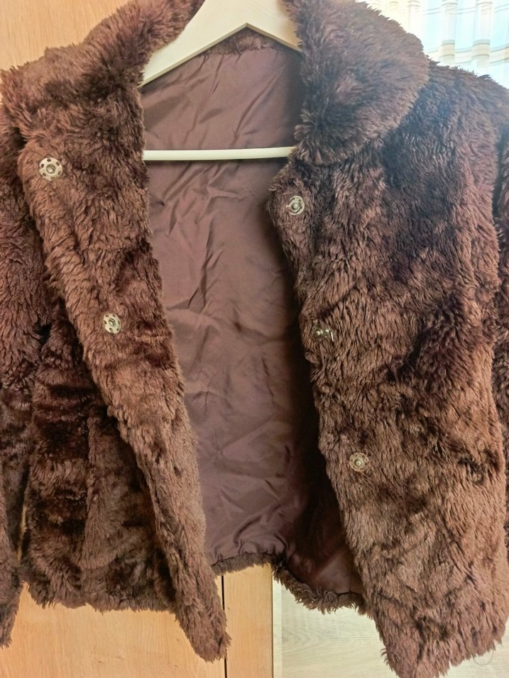 Zara Kız Çocuk Suni Kürk Ceket - Görsel 4