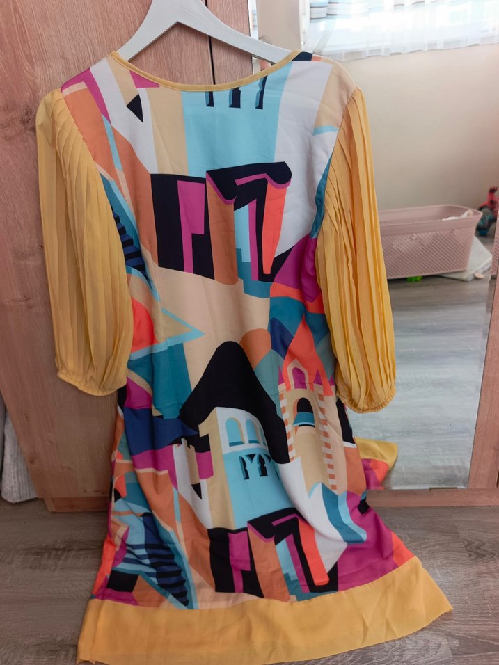 Setre marka renkli elbise - Görsel 2