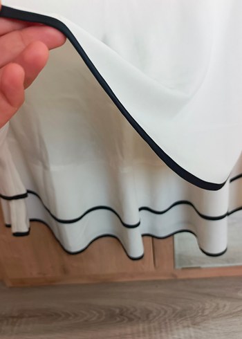 Ekru Midi Etek - Görsel 4