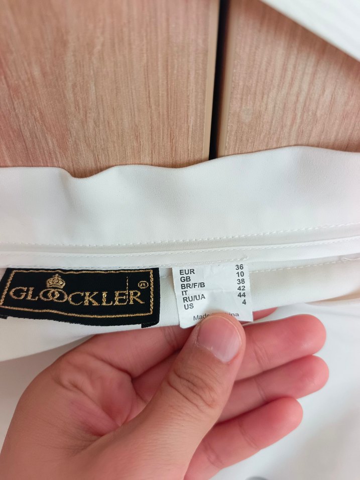 Ekru Midi Etek - Görsel 3