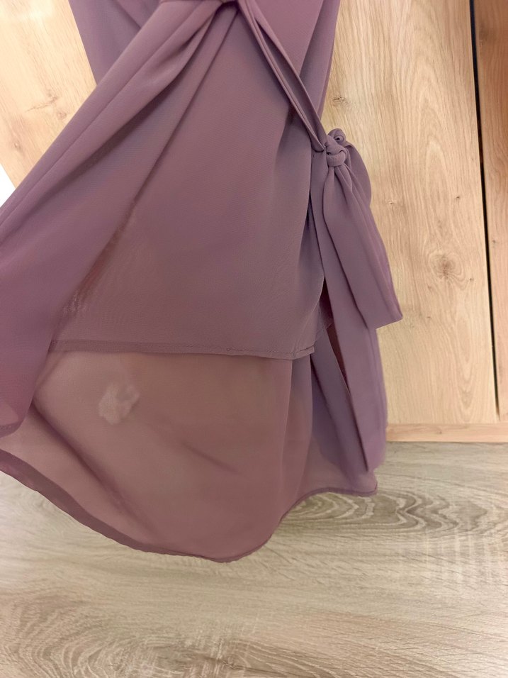 En Moda Marka Kahverengi Kuşaklı Şifon Gömlek - Görsel 5