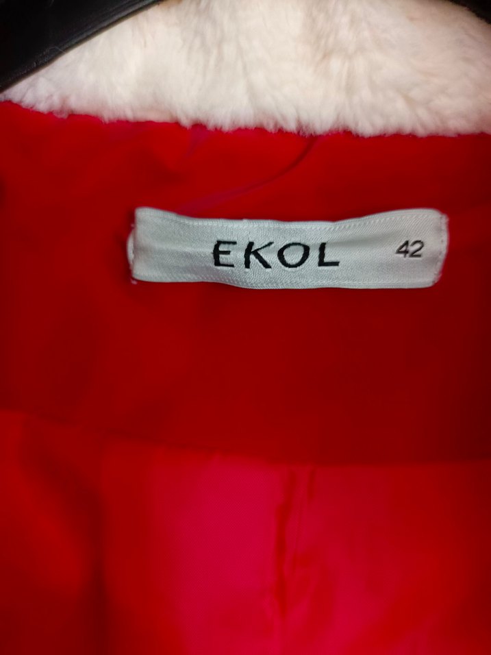 Ekol Kırmızı Mont - Görsel 4