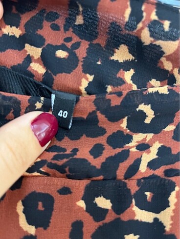 l Beden Milla leoparlı etek