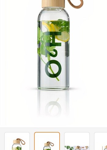 Beyaz Su Saklama Çantası H2O Baskılı - Görsel 6