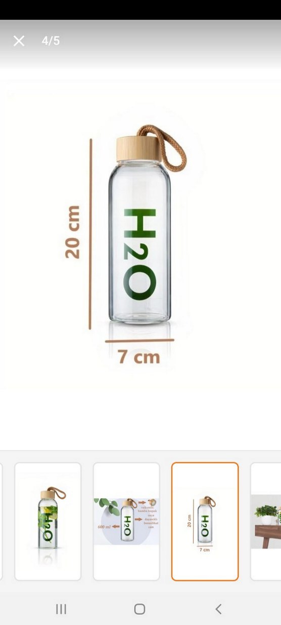 Beyaz Su Saklama Çantası H2O Baskılı - Görsel 5