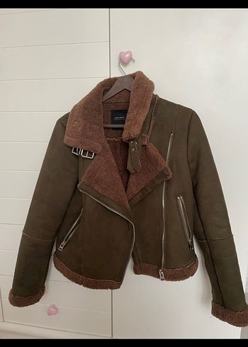 Kahverengi Süet Kürk Detaylı Kısa Kadın Ceket - Görsel 2