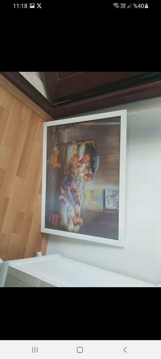 Beyaz Çerçeveli Gri Puzzle - Görsel 4