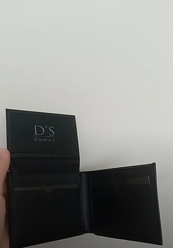 DS Damat hakiki deri siyah erkek cüzdan