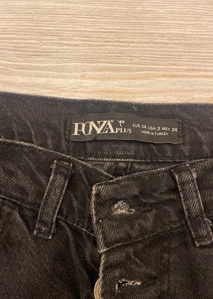 Siyah jean pantolon - Görsel 3