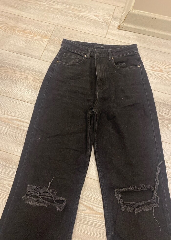 Trendyolmilla jean siyah pantolon - Görsel 2