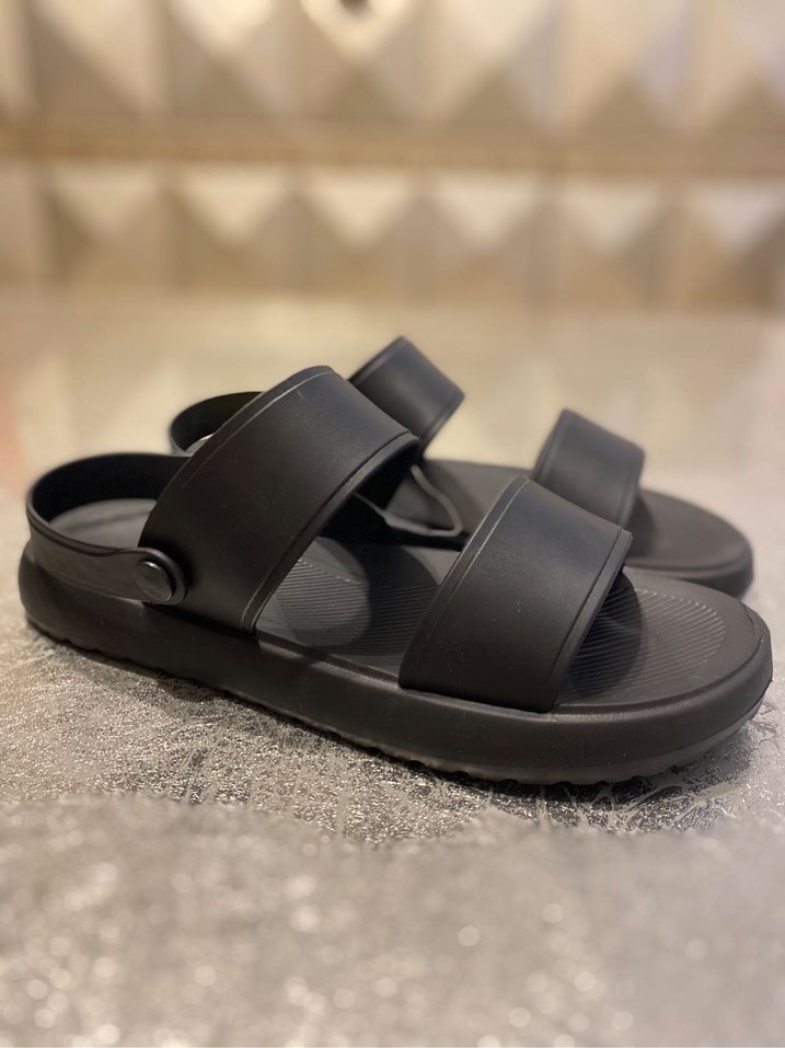 Siyah Erkek Günlük Bantlı Terlik - Görsel 5