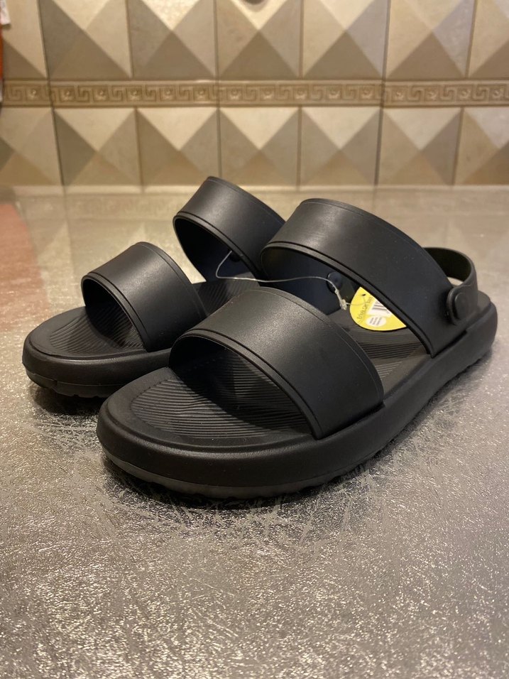 Siyah Erkek Günlük Bantlı Terlik - Görsel 4