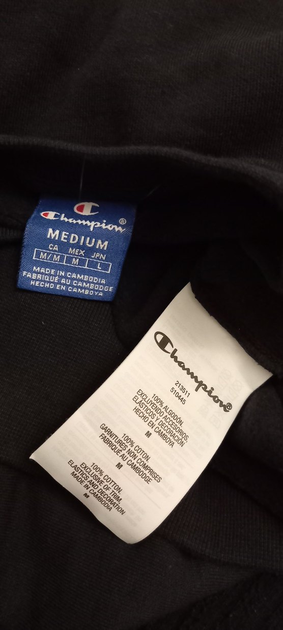 Champion orjinal Siyah Pamuklu Erkek Sweatshirt - Görsel 4