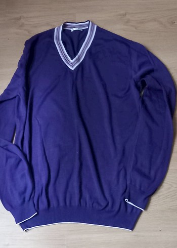 Vakko V Yaka Erkek Triko Kazak - Görsel 3