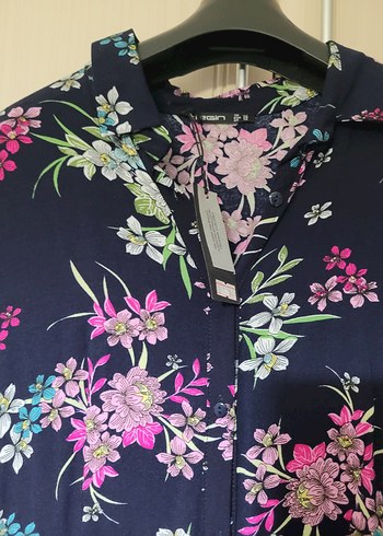 Bohem Çok Renkli Uzun Kollu Uzun Elbise - Görsel 4