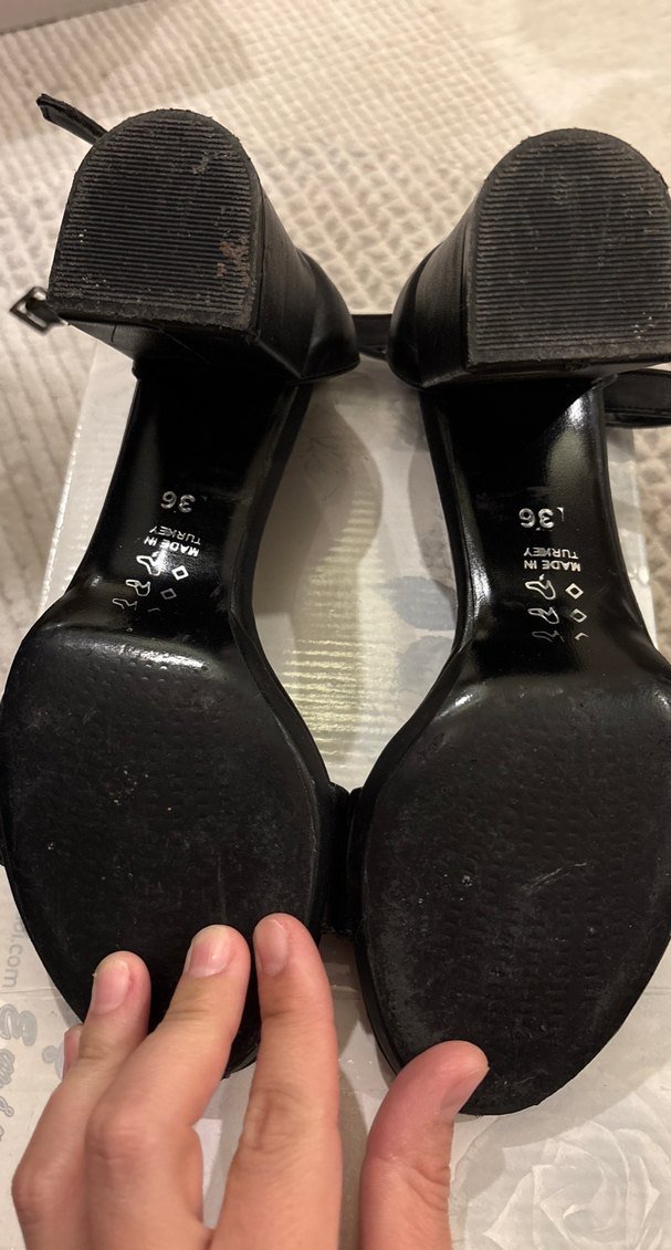 Miss Adelta Siyah Topuklu Kadın Sandalet - Görsel 2