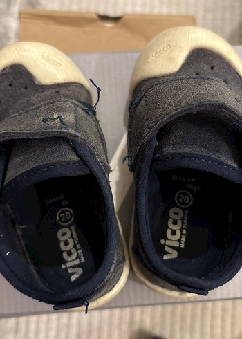 Erkek Bebek İlk Adım Ayakkabısı Gri-Mavi - Görsel 3