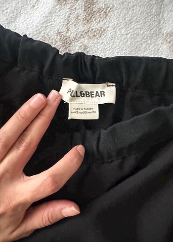 Pull and Bear Siyah Rahat Kesim Kadın Pantolon