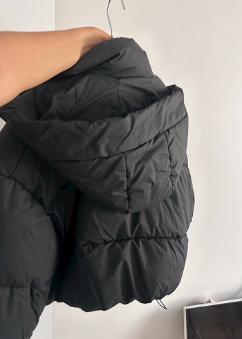 l Beden Zara Kısa Siyah Kadın Kışlık Mont