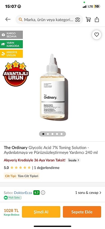 Glycolic acid tonik