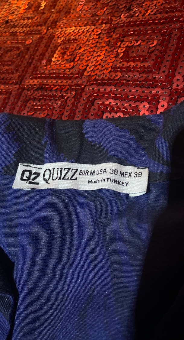 Uzun Kollu Mavi Bohem Tunik - Görsel 2