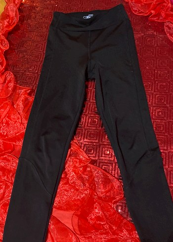 Kadın Siyah Spor Tayt Velcro Detaylı - Görsel 4