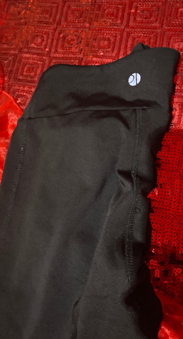 Kadın Siyah Spor Tayt Velcro Detaylı - Görsel 3