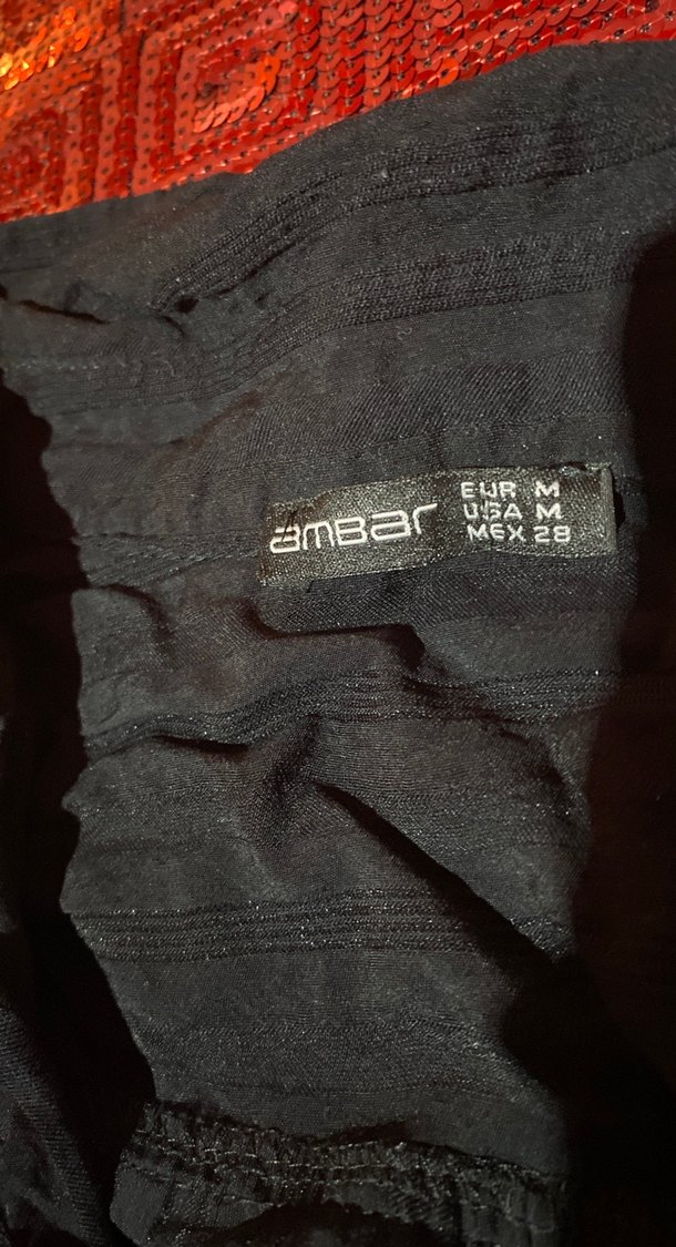 Siyah Uzun Kollu Keten Gömlek - Görsel 2