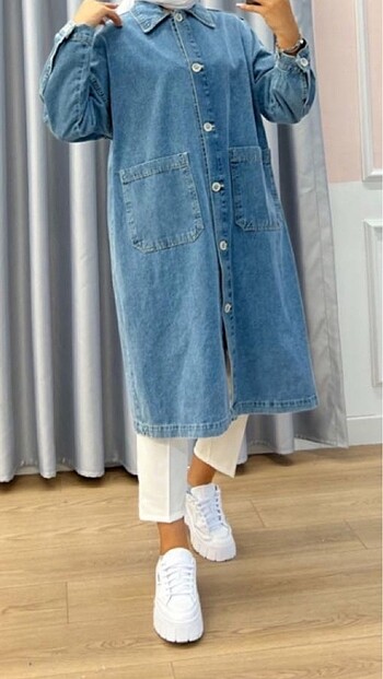 Diğer İkol Denim Uzun kap