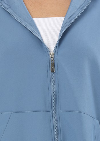 İKOL Mevsimlik Kapüşonlu Uzun Kap - Görsel 3