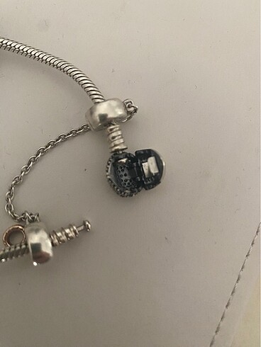  Beden Pandora Pave klips bileklik 19cm